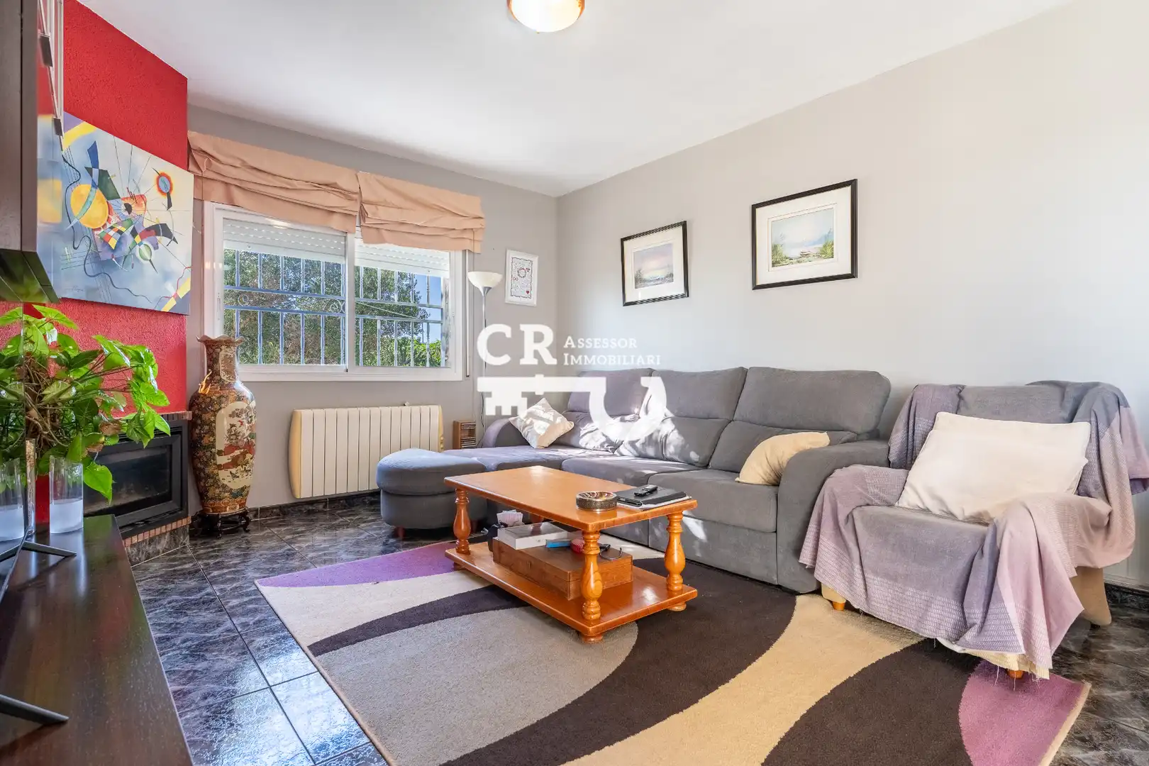 Sala de estar de Casa o chalet en venta en Cunit con Calefacción, Jardín privado y Terraza