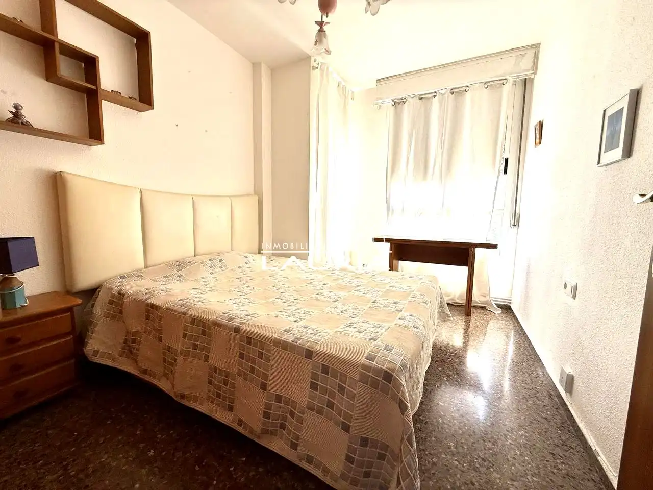 Bedroom of Flat for rent in Valencia  with Air Conditioner, Heating and Furnished