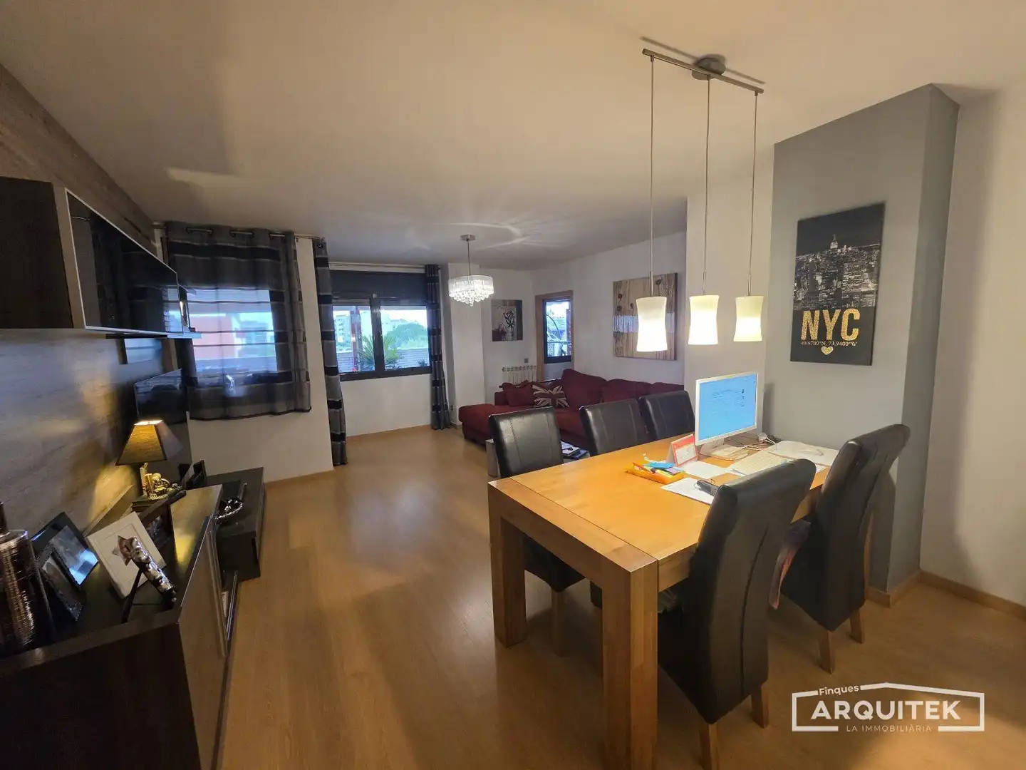 Sala d'estar de Pis en venda en Lleida amb Aire condicionat, Calefacció i Jardí privat
