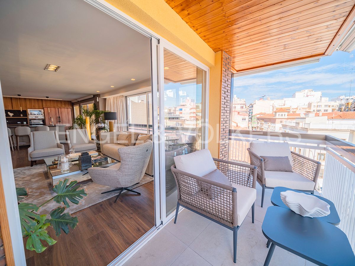 Terrace of Flat to rent in Alicante / Alacant  with Air Conditioner, Heating and Terrace