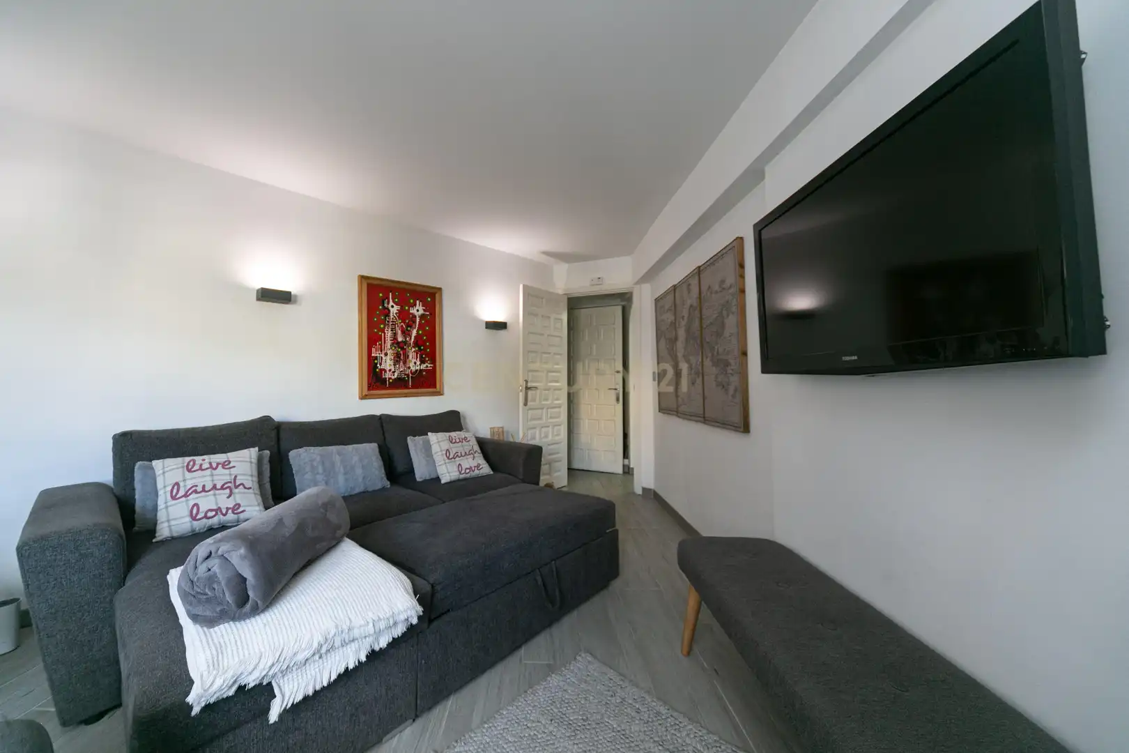 Habitación de Apartamento de alquiler en Benissa con Aire acondicionado, Trastero y Piscina