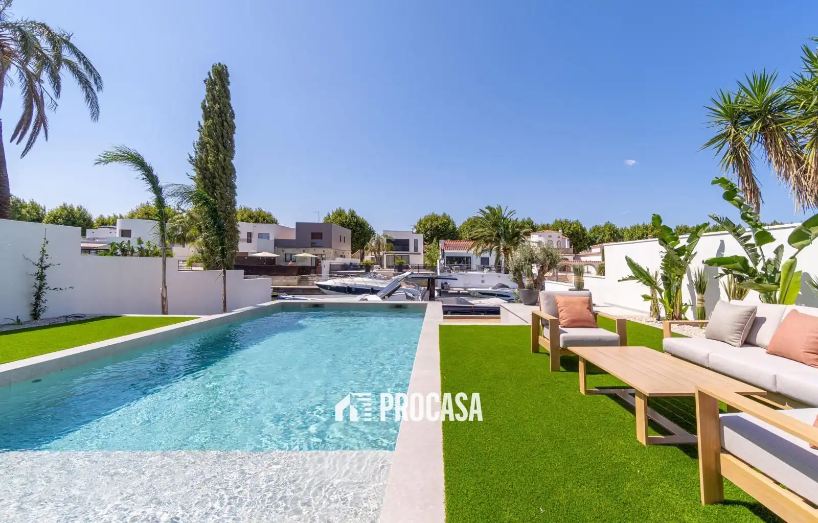 Piscina de Casa o xalet en venda en Empuriabrava amb Aire condicionat, Calefacció i Traster