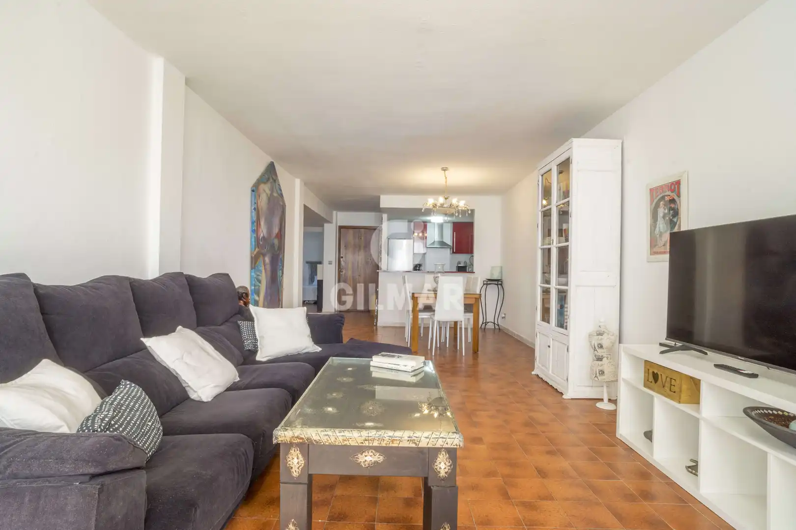 Wohnzimmer von Wohnung zum Verkauf in Manilva mit Heizung