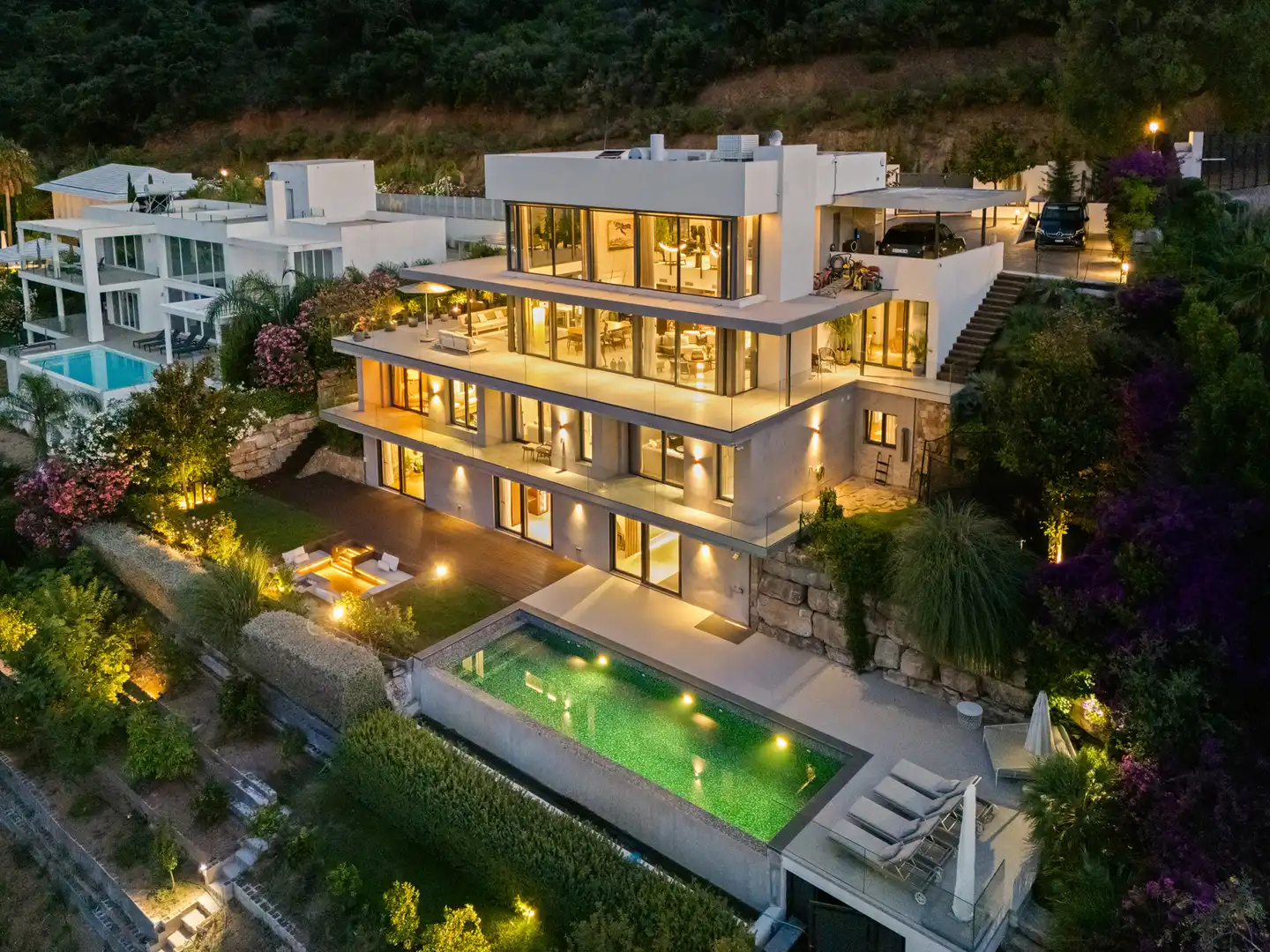 Exterior view of Houses for sale in Marbella  with Air Conditioner, Private garden and Terrace