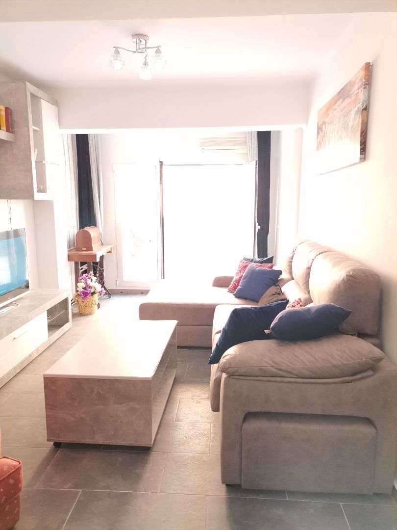 Living room of Flat for sale in  Almería Capital  with Air Conditioner and Terrace
