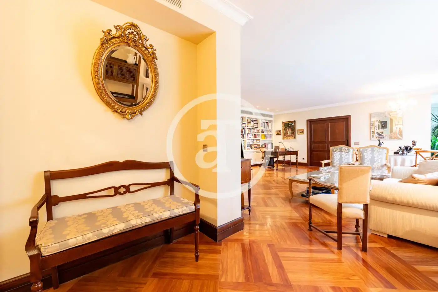 Sala d'estar de Pis de lloguer en Madrid amb Aire condicionat, Calefacció i Moblat
