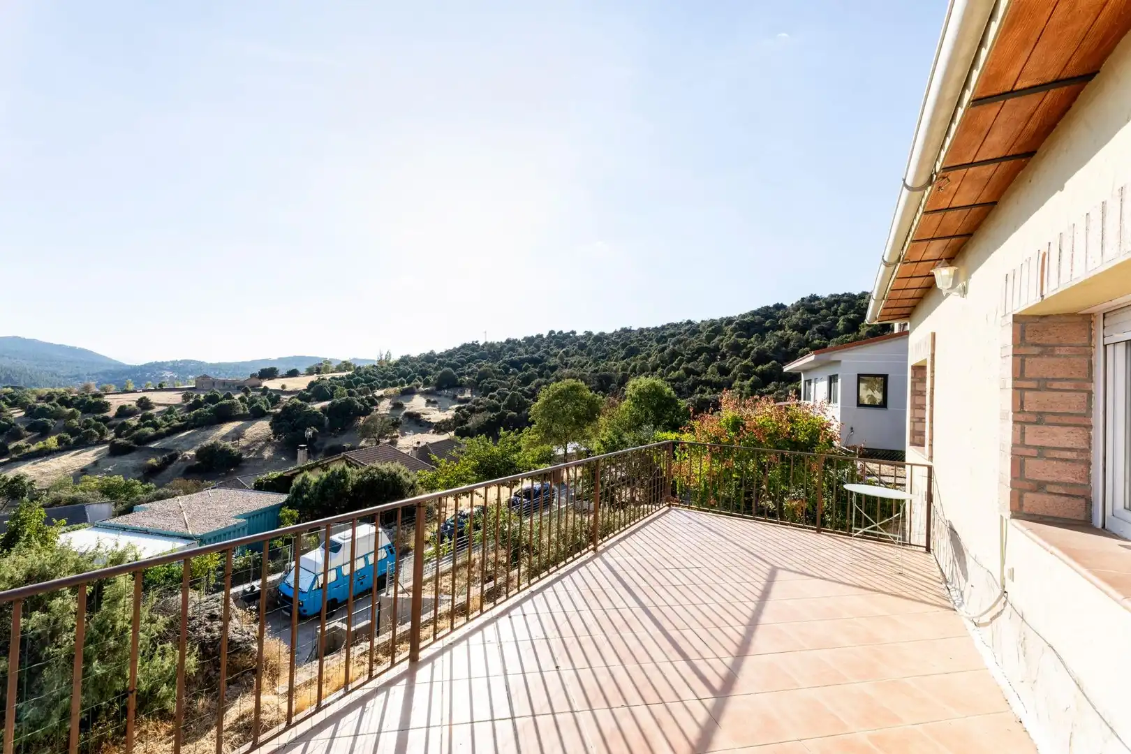 Terrassa de Casa o xalet en venda en Santa María de la Alameda amb Calefacció, Jardí privat i Terrassa