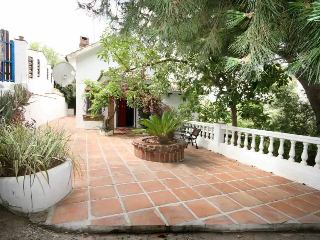 Terraza de Finca rústica en venta en Alhaurín El Grande con Jardín privado, Terraza y Piscina