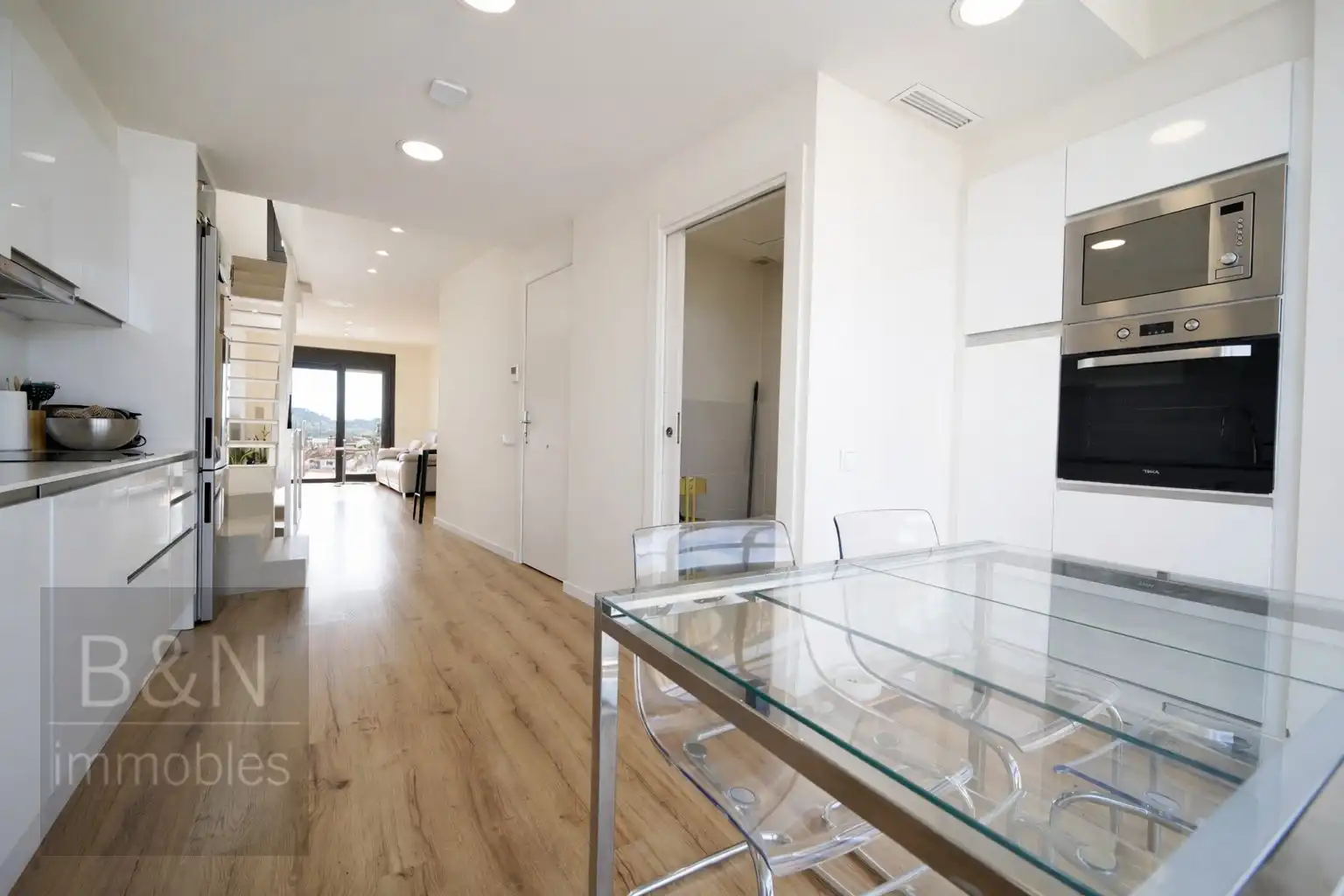 Cocina de Dúplex en venta en Terrassa con Aire acondicionado, Calefacción y Terraza