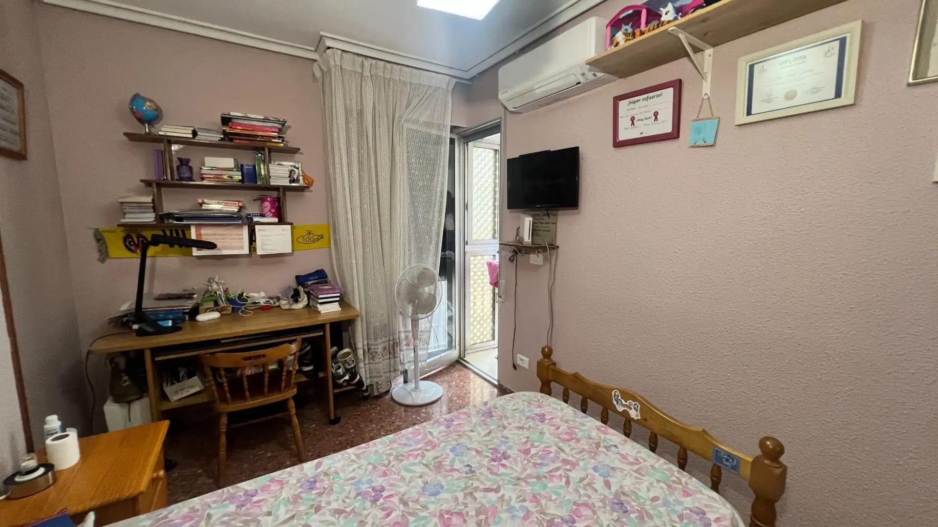 Schlafzimmer von Wohnung zum Verkauf in Burriana / Borriana mit Klimaanlage, Heizung und Abstellraum