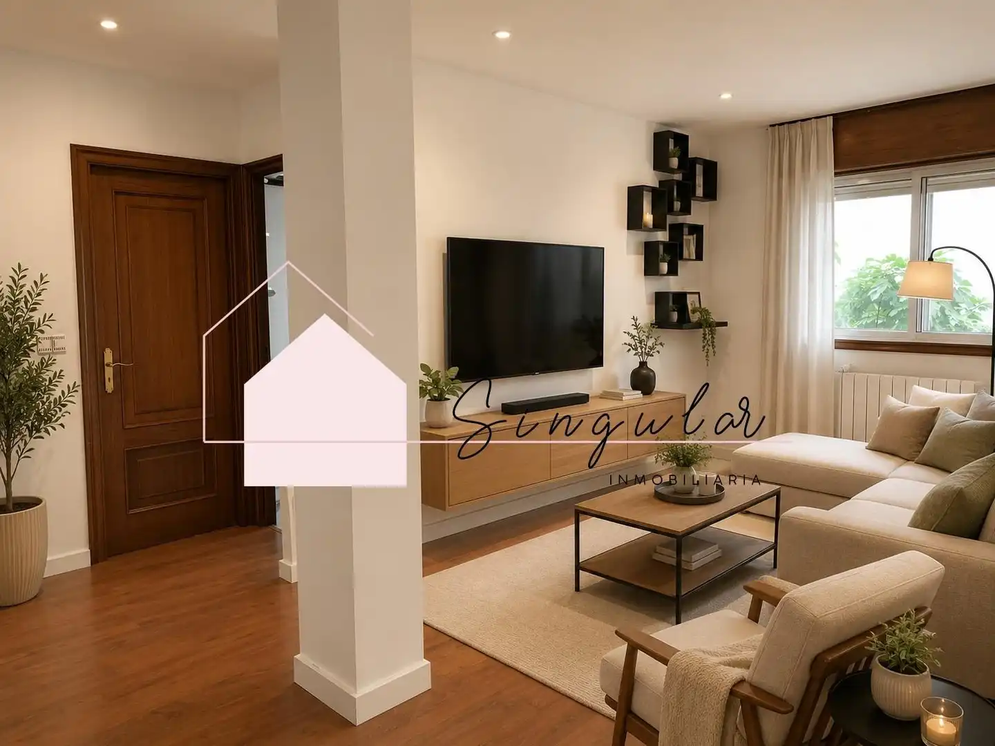 Sala de estar de Piso en venta en Mos