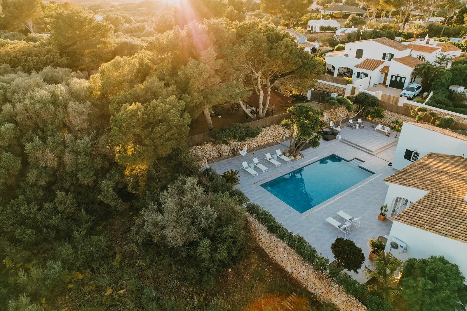 Piscina de Casa o xalet en venda en Es Castell amb Aire condicionat, Jardí privat i Terrassa