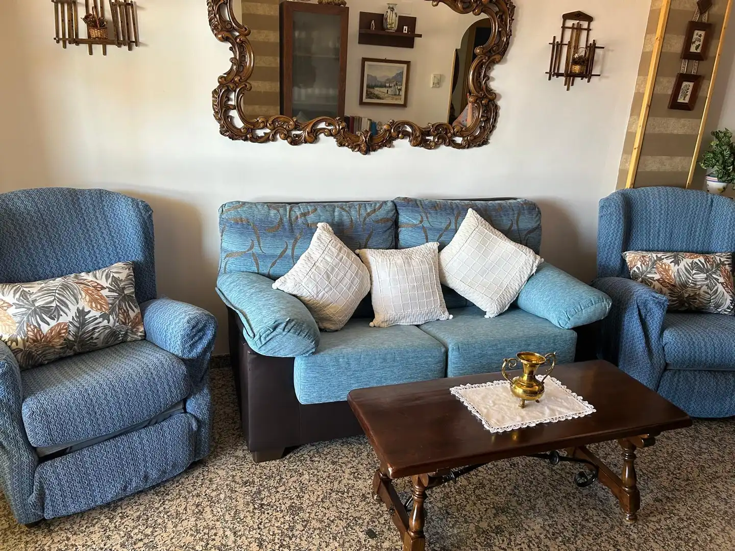 Wohnzimmer von Wohnung zur Miete in Jaén mit Klimaanlage, Heizung und Terrasse