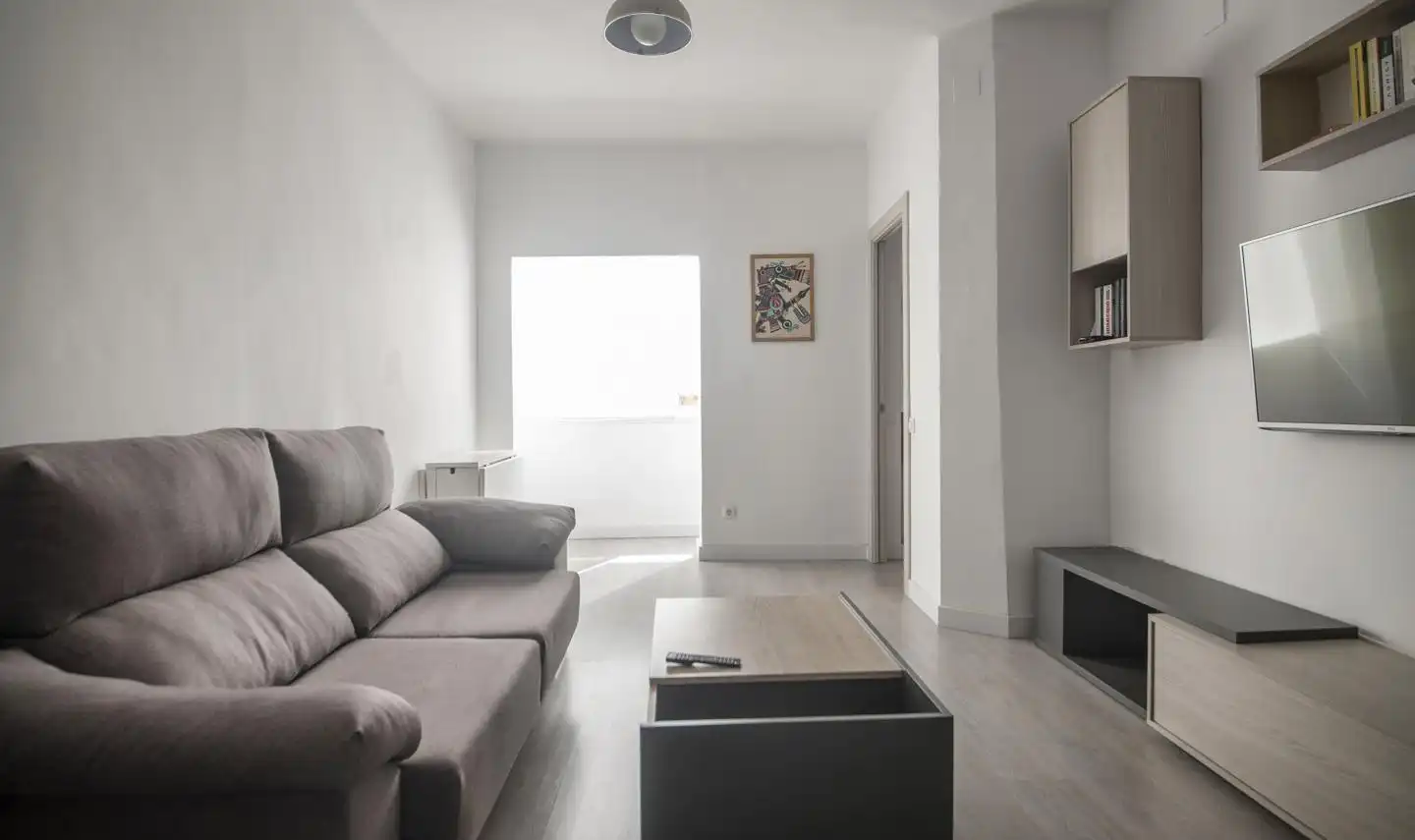 Sala de estar de Piso en venta en Barcelona con Amueblado