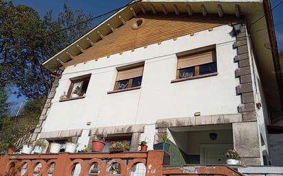 Vista exterior de Casa o xalet en venda en Mieres (Asturias) amb Calefacció, Terrassa i Traster