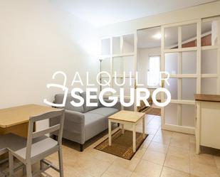 Sala d'estar de Estudi de lloguer en  Madrid Capital amb Calefacció i Moblat