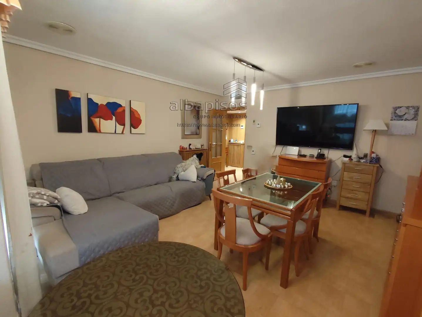 Sala de estar de Piso en venta en Albacete con Aire acondicionado, Calefacción y Trastero