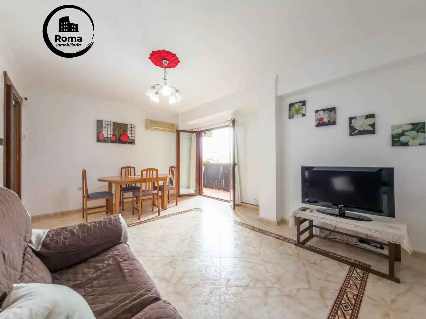 Living room of Flat for sale in Armilla  with Air Conditioner, Terrace and Balcony