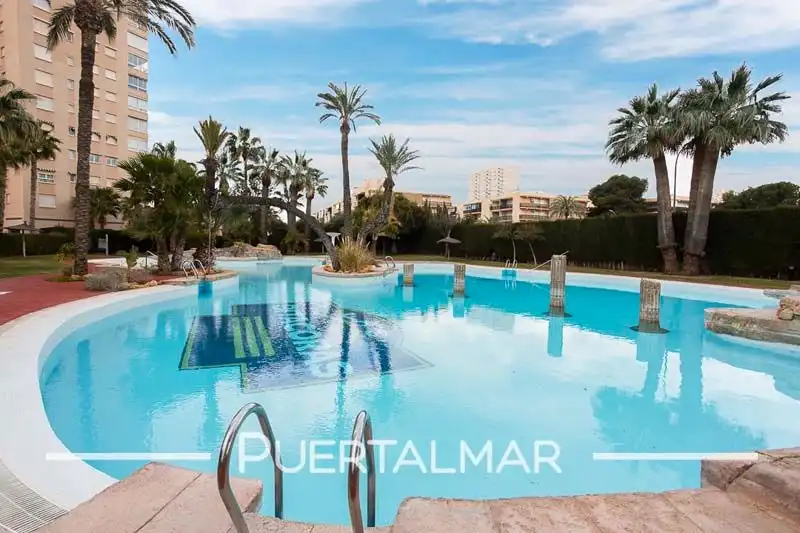 Swimming pool of Flat for rent in El Campello  with Air Conditioner, Heating and Terrace