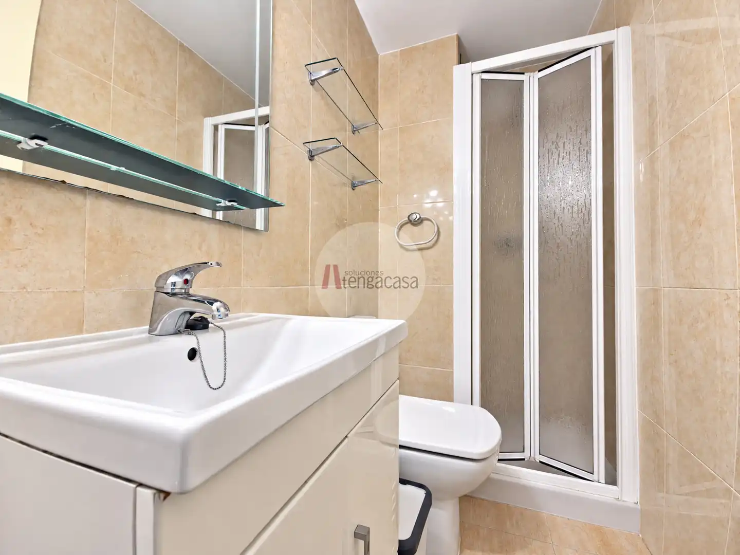 Badezimmer von Wohnung zur Miete in Barrio de Salamanca
