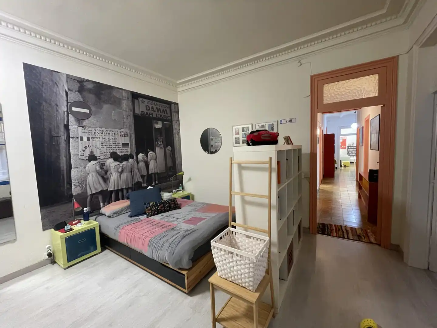 Bedroom of Flat for sale in Girona  with Heating, Furnished and Balcony