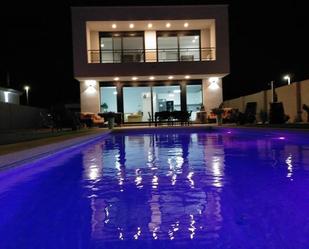 Swimming pool of House or chalet for sale in  Albacete Capital  with Air Conditioner, Heating and Private garden