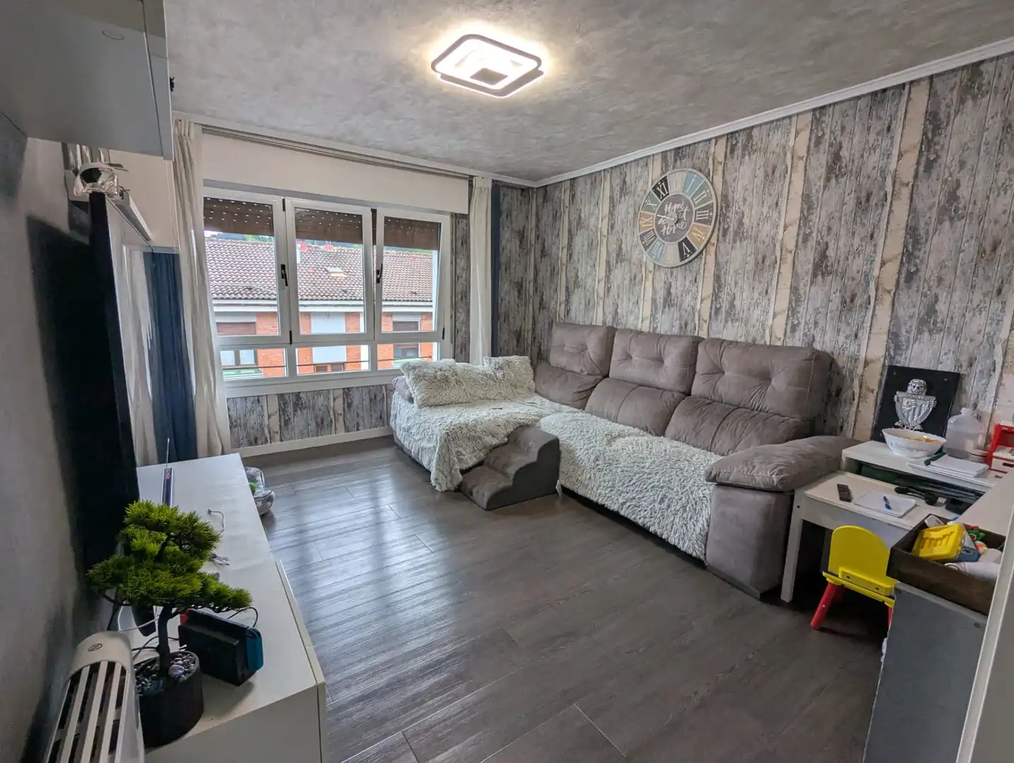 Living room of Flat for sale in Usansolo  with Heating, Storage room and Furnished