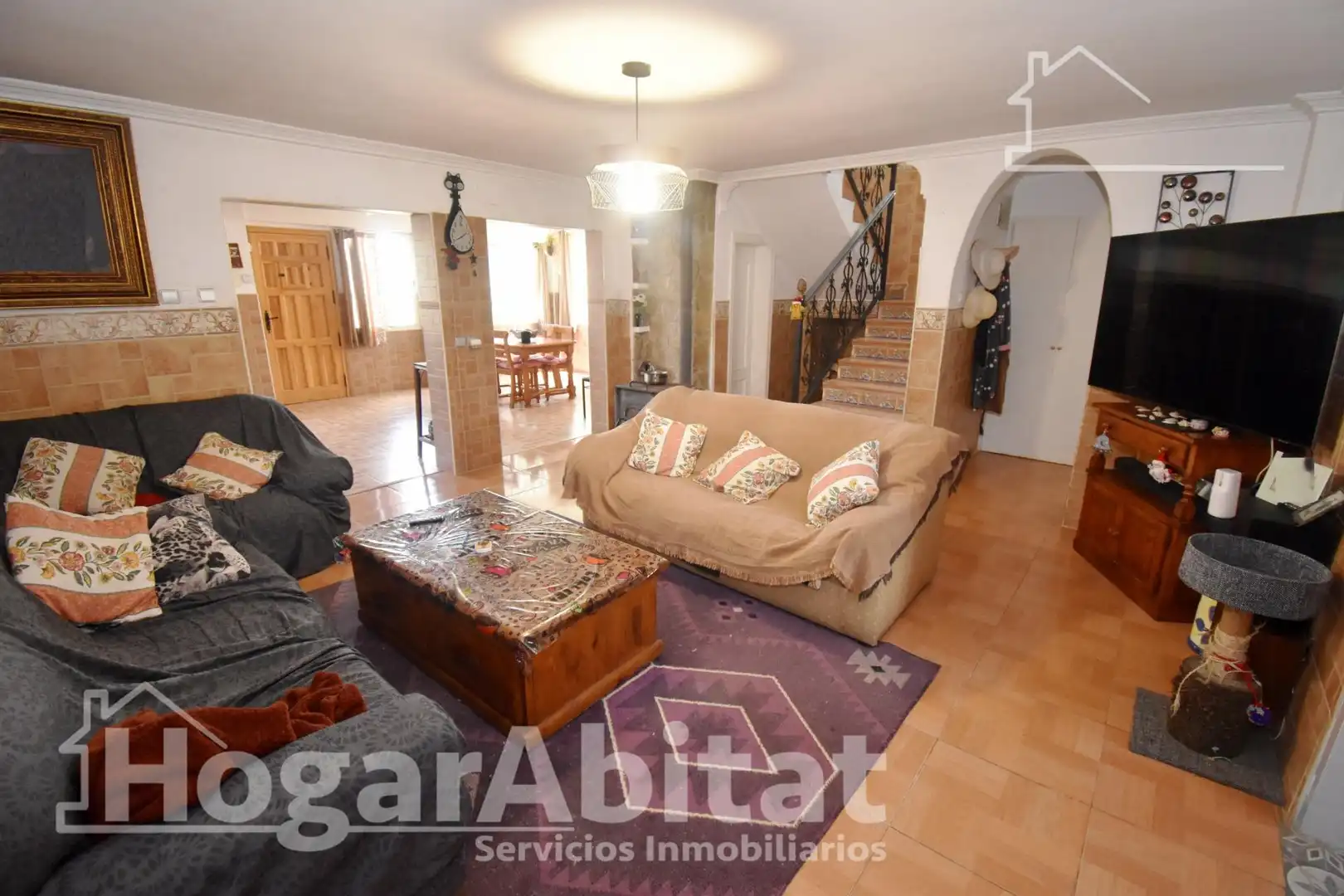 Sala de estar de Casa o chalet en venta en Vila-real con Jardín privado, Terraza y Trastero