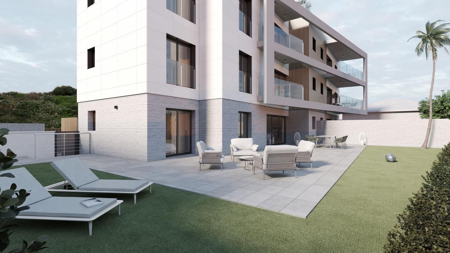Terraza de Planta baja en venta en Castelldefels con Aire acondicionado, Jardín privado y Piscina comunitaria
