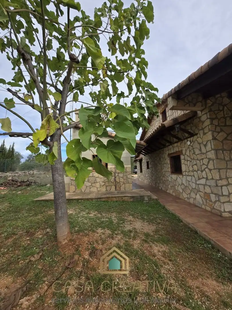 Vista exterior de Casa o chalet en venta en Chella con Aire acondicionado, Jardín privado y Amueblado