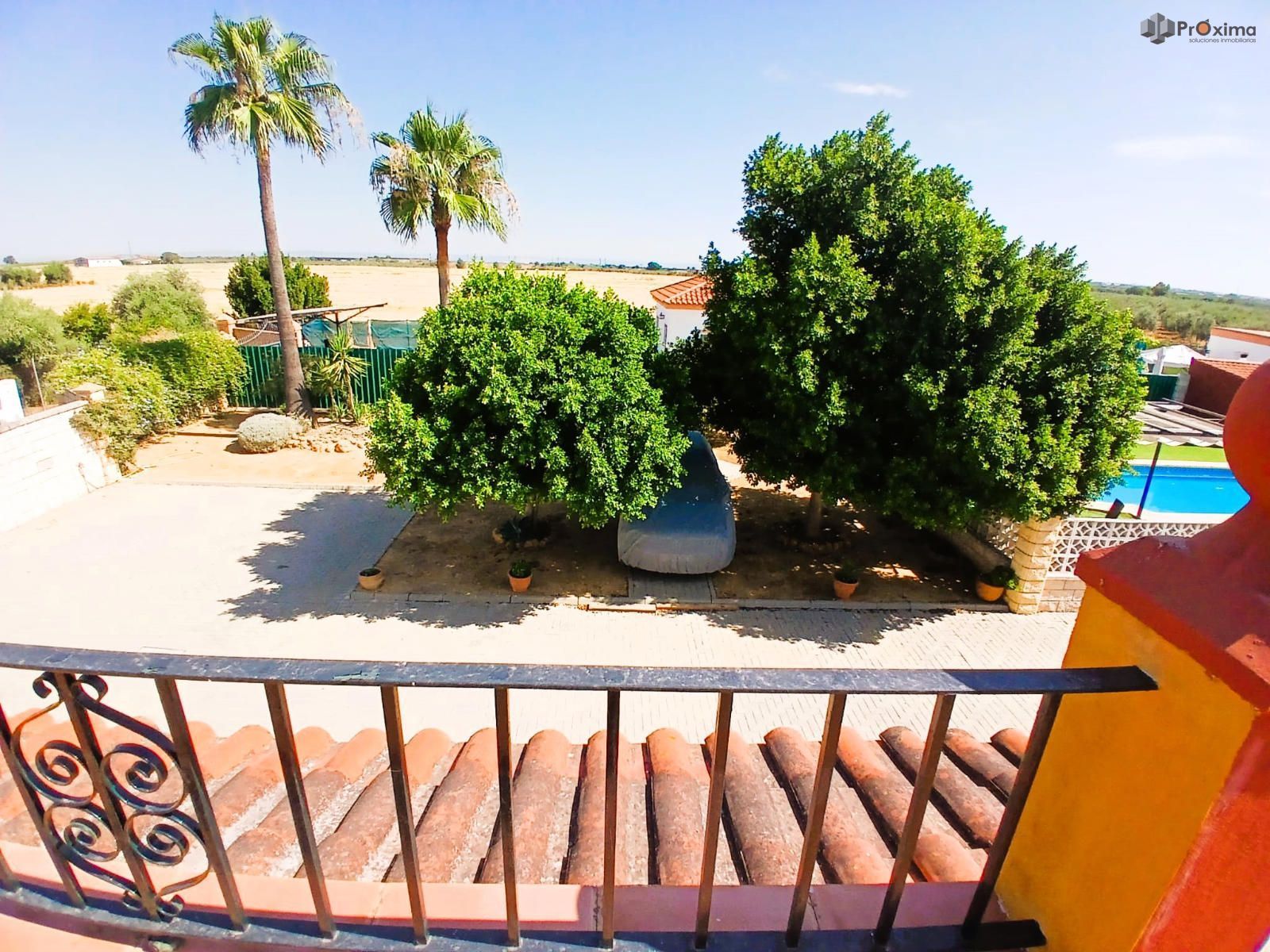 Terrassa de Casa o xalet en venda en La Carlota amb Aire condicionat, Jardí privat i Terrassa
