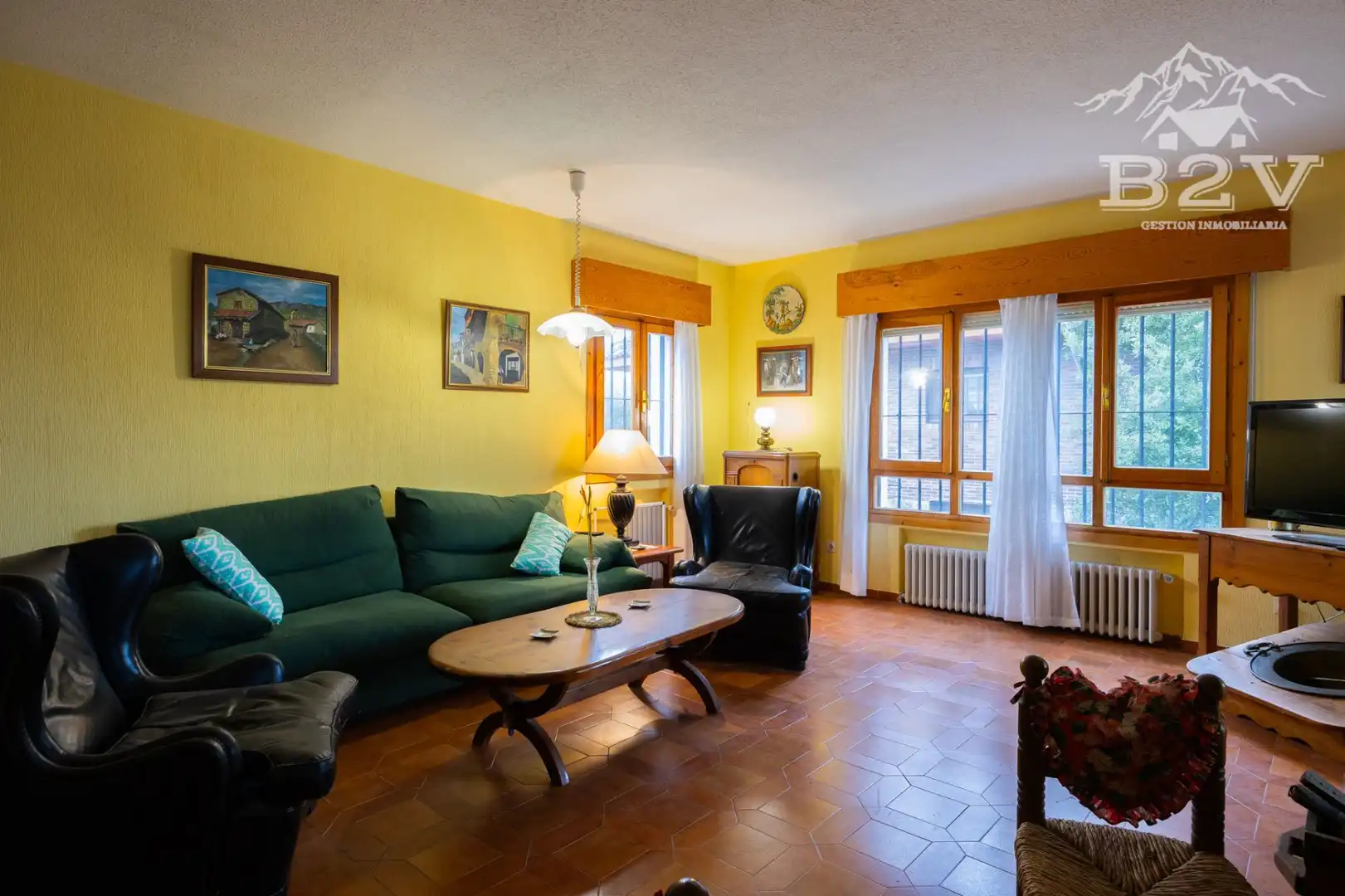Sala d'estar de Casa o xalet en venda en Soto del Real amb Calefacció, Jardí privat i Terrassa