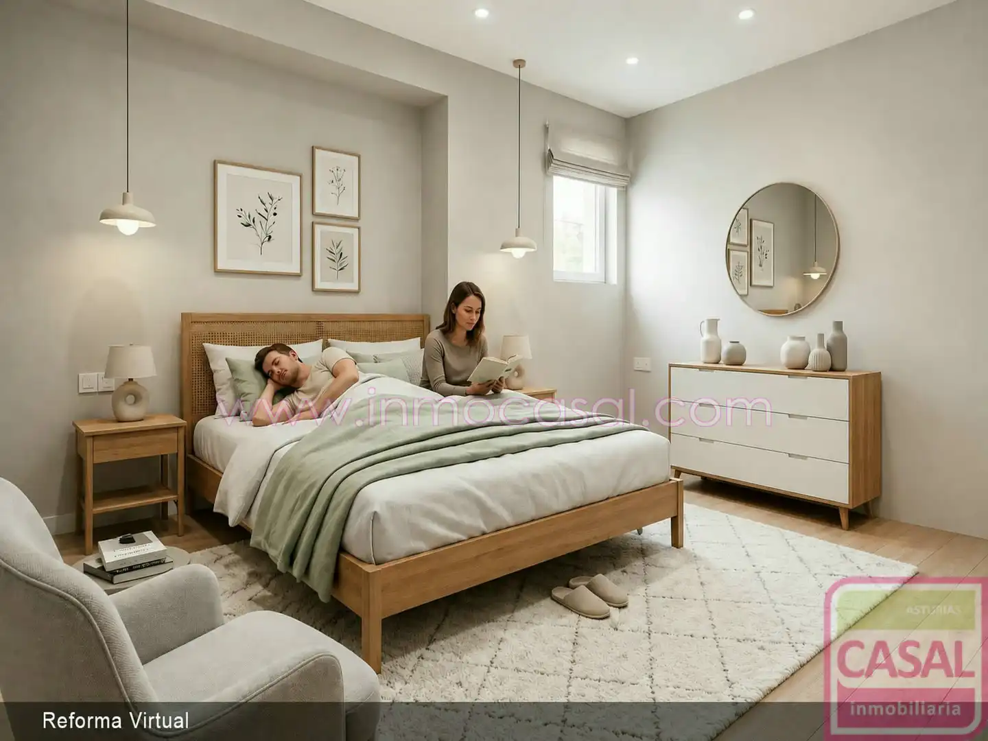 Bedroom of Flat for sale in Avilés  with Heating