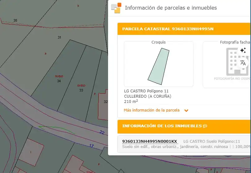 Terreno residencial en venta en Rúa Cadaval 22, imagen 2