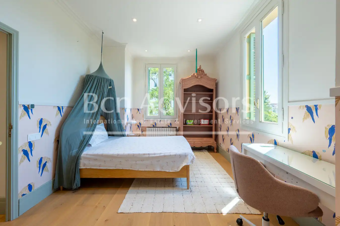 Dormitori de Casa o xalet de lloguer en Barcelona amb Aire condicionat, Calefacció i Jardí privat