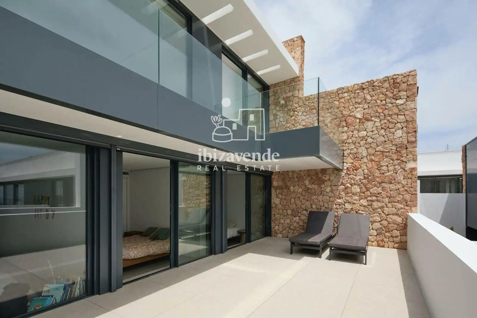Terraza de Casa o chalet de alquiler en Santa Eulària des Riu con Aire acondicionado, Calefacción y Jardín privado
