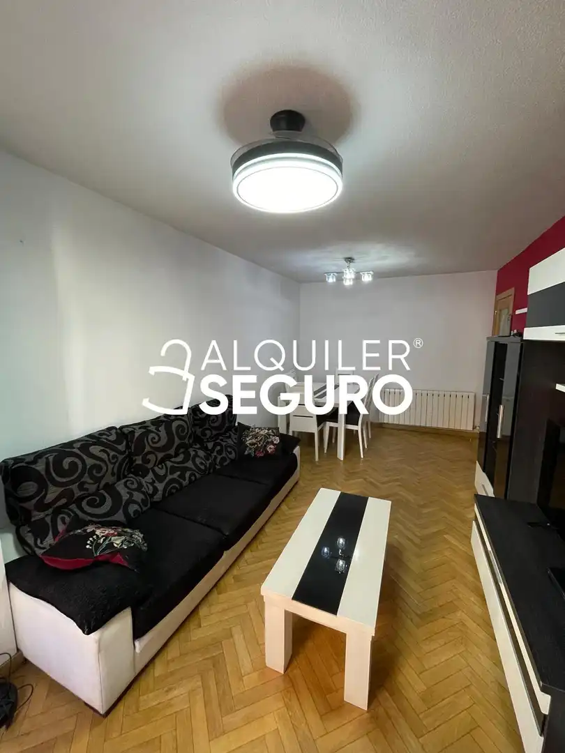 Sala de estar de Piso de alquiler en Madrid con Aire acondicionado, Calefacción y Terraza