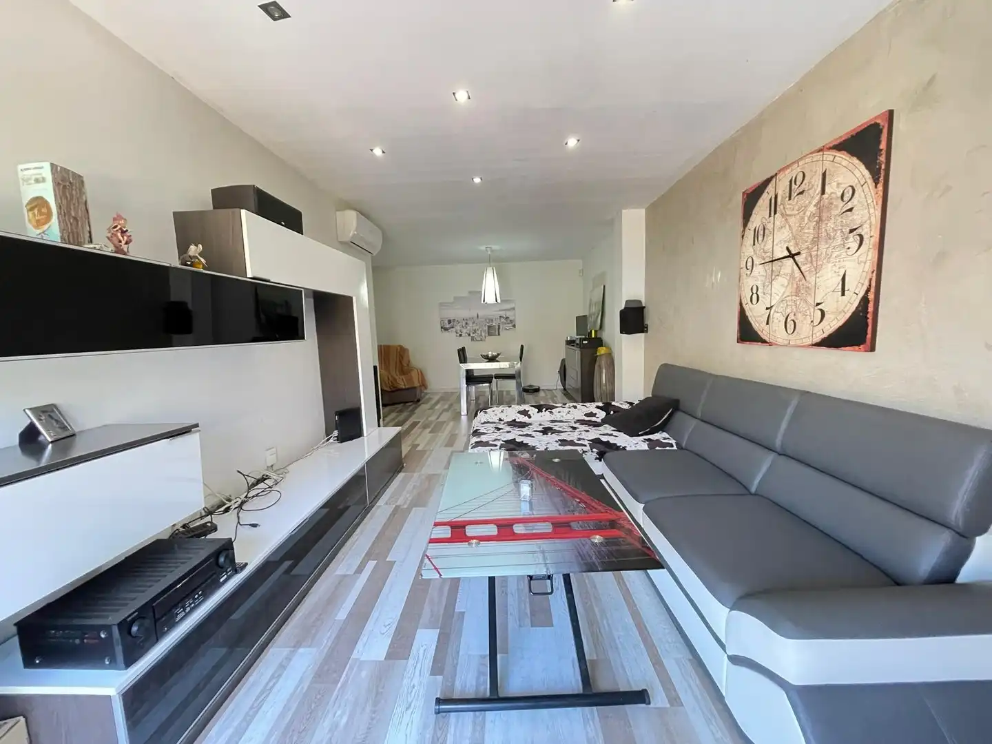 Wohnzimmer von Wohnung zum Verkauf in Badalona mit Klimaanlage, Heizung und Terrasse