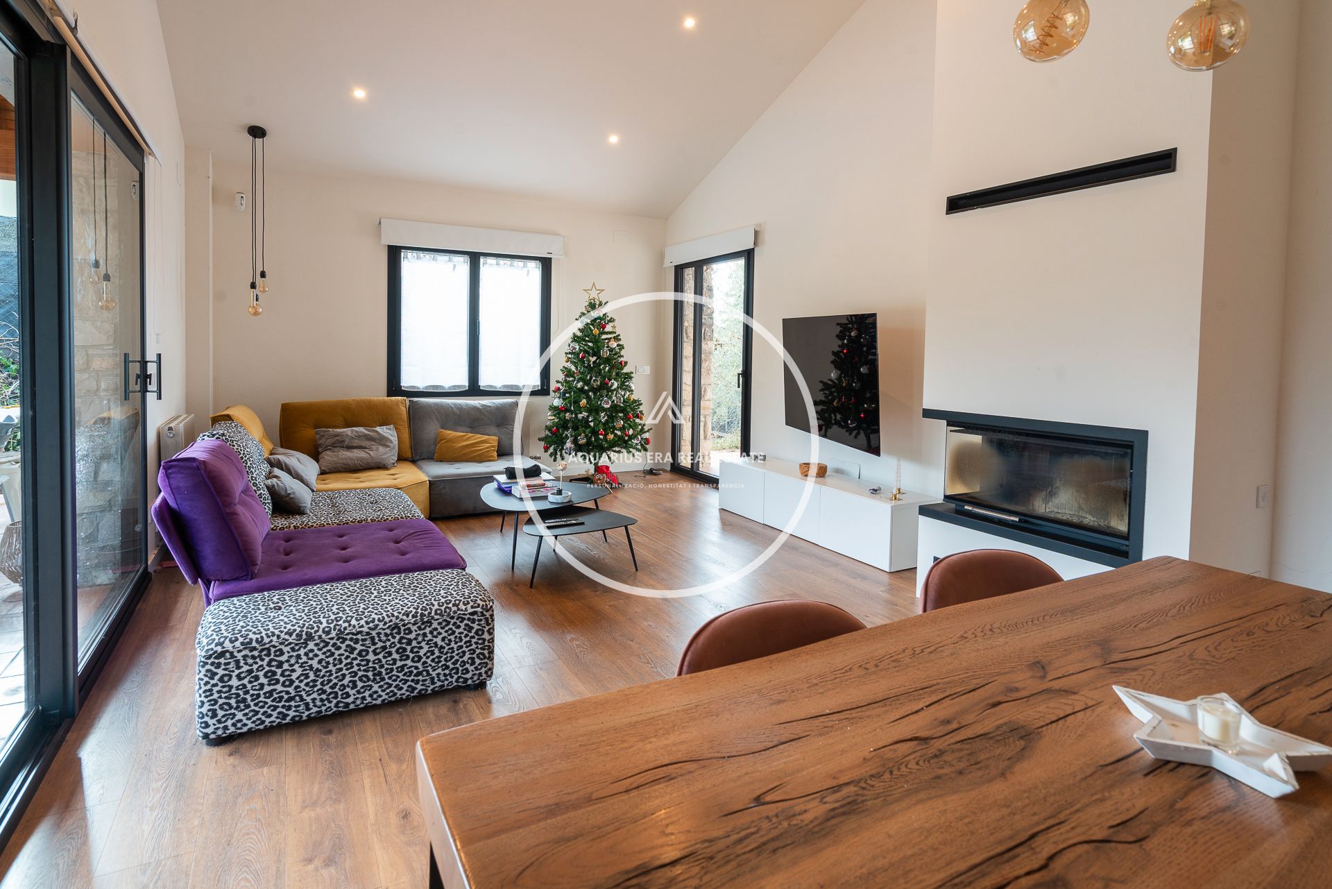 Sala d'estar de Casa o xalet en venda en Seva amb Aire condicionat, Calefacció i Jardí privat