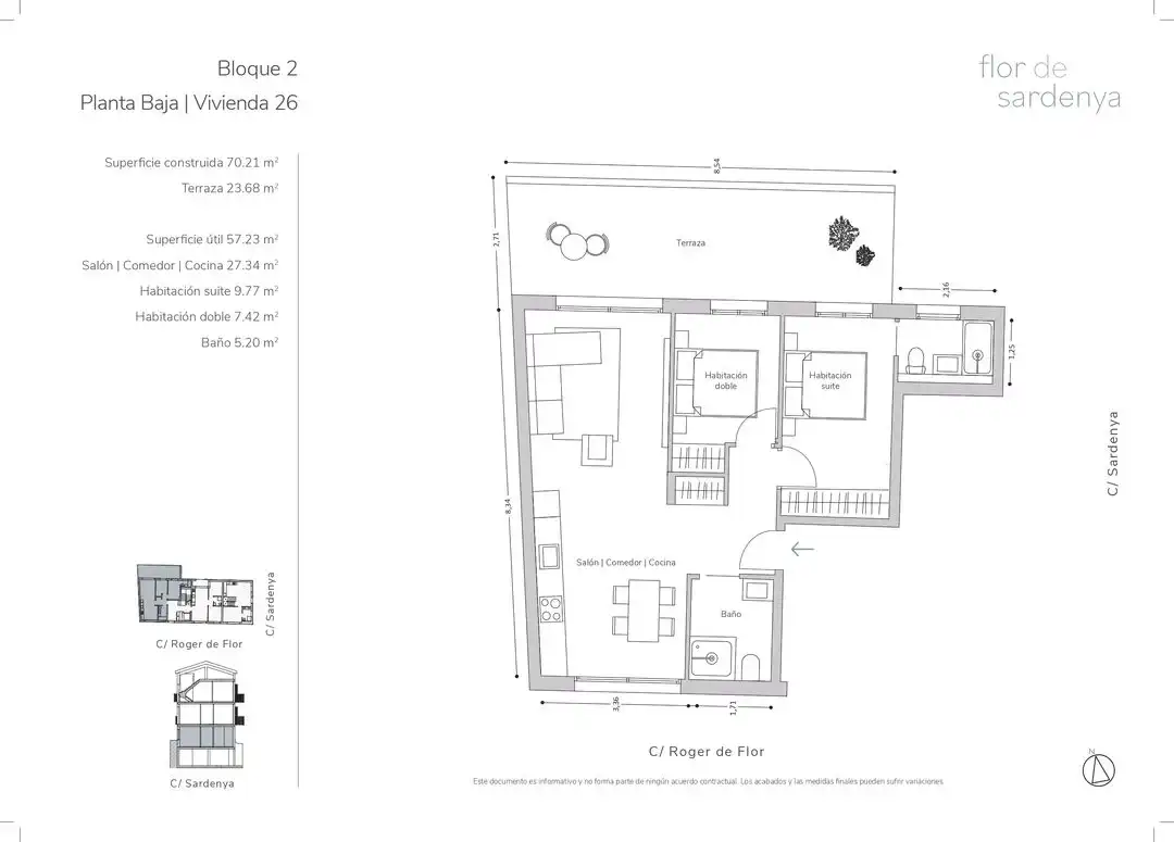 Wohnung zum Verkauf in Palamós mit Klimaanlage, Heizung und Privatgarten