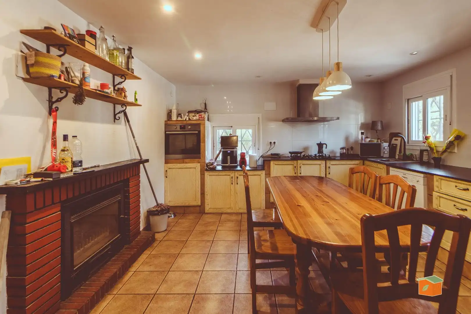 Kitchen of Houses for sale in Roquetes  with Air Conditioner, Parquet flooring and Swimming Pool
