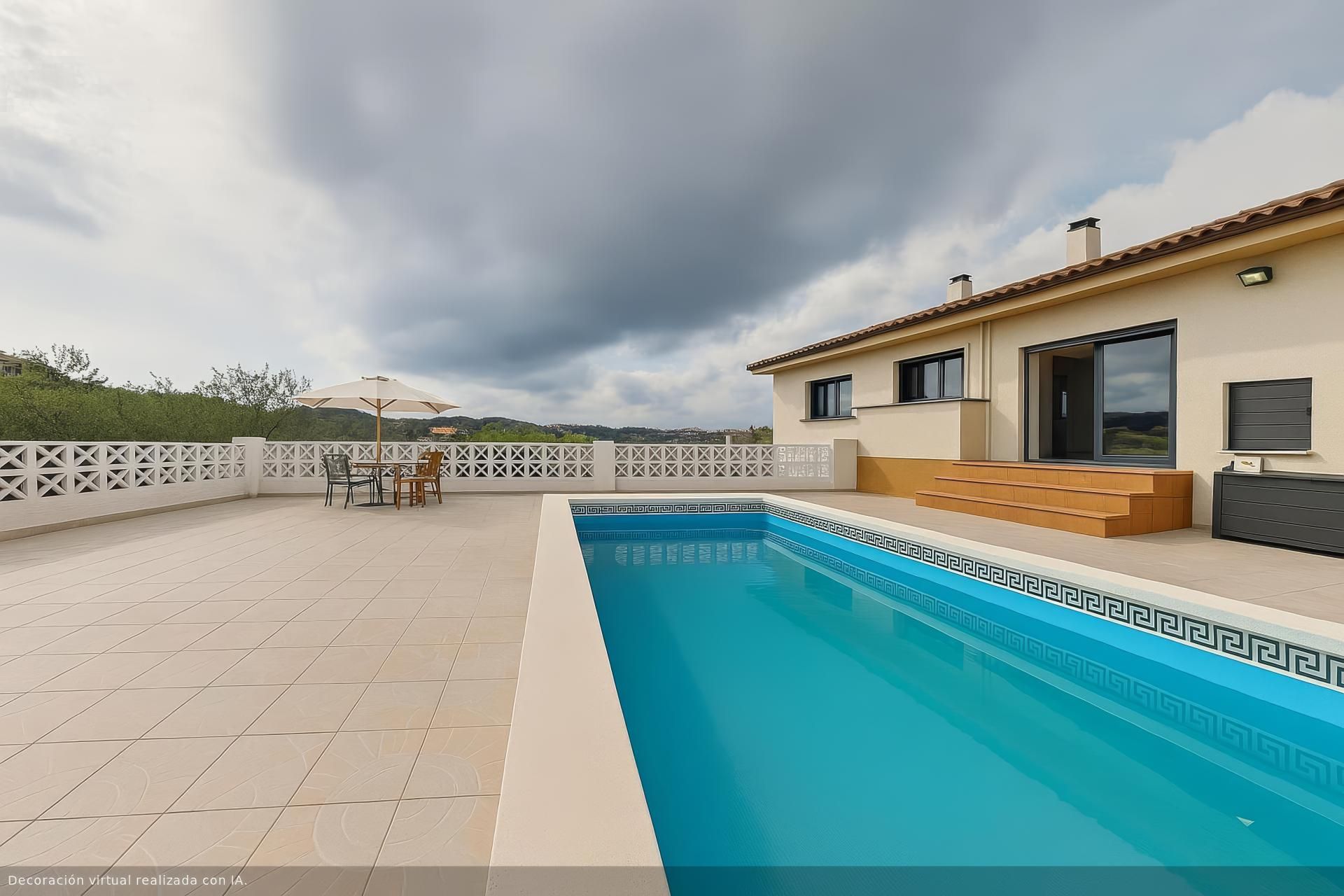 Swimming pool of House or chalet for sale in Olèrdola  with Heating, Private garden and Terrace