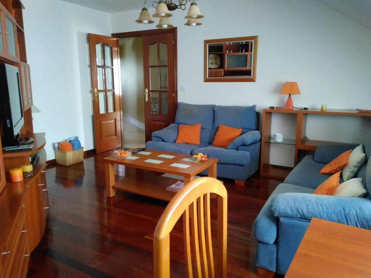 Living room of Flat for sale in Bueu  with Air Conditioner, Heating and Parquet flooring