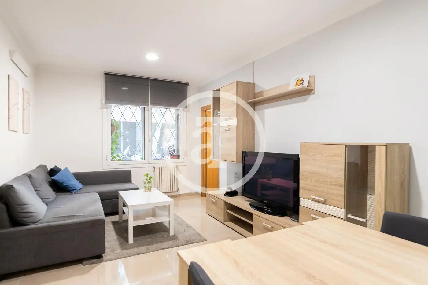 Sala de estar de Piso de alquiler en  Barcelona Capital con Aire acondicionado, Calefacción y Amueblado
