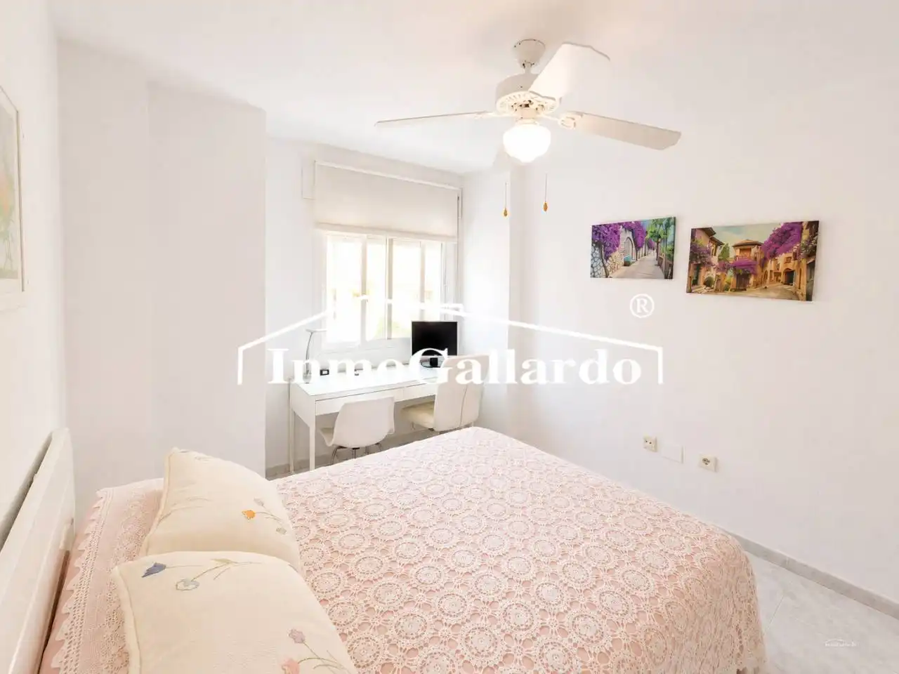 Schlafzimmer von Wohnung zur Miete in Rincón de la Victoria mit Balkon