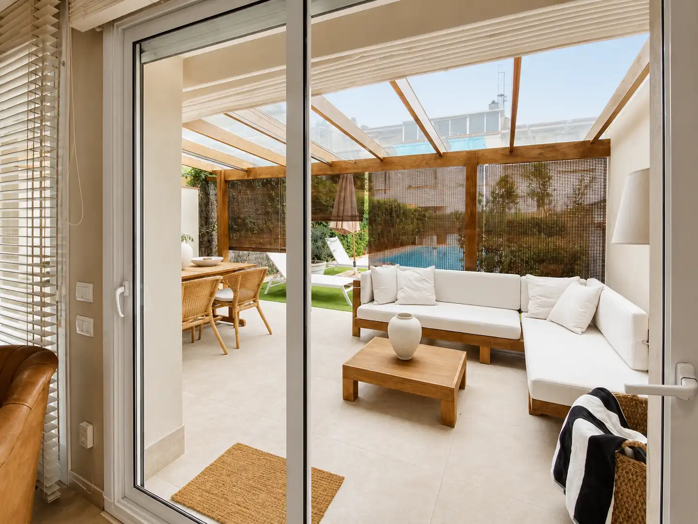 Terraza de Casa o chalet en venta en Sant Andreu de Llavaneres con Aire acondicionado, Calefacción y Jardín privado