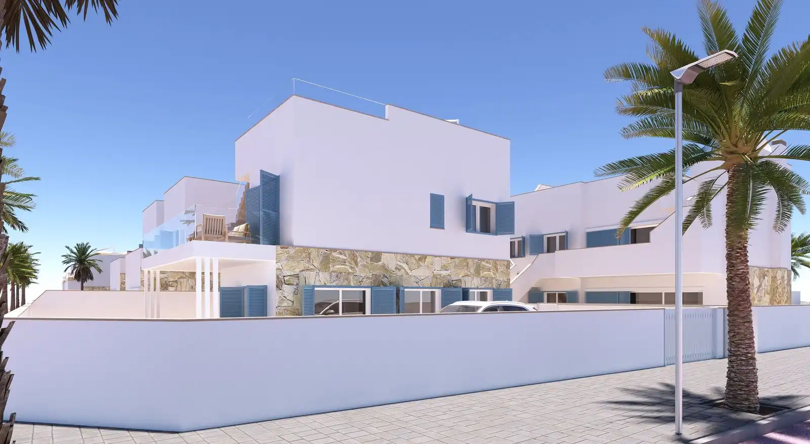 Vista exterior de Apartamento en venta en Pilar de la Horadada con Jardín privado, Terraza y Piscina comunitaria
