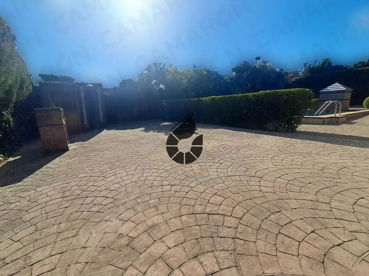 Terraza de Casa o chalet en venta en Palomares del Río con Aire acondicionado, Jardín privado y Piscina