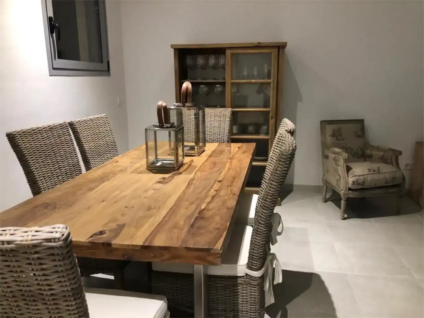 Comedor de Casa o chalet de alquiler en Es Mercadal con Aire acondicionado, Jardín privado y Piscina