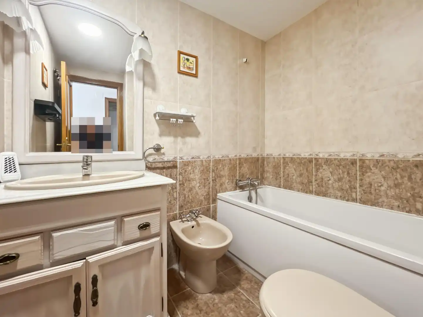 Baño de Piso de alquiler en Castellón de la Plana / Castelló de la Plana con Aire acondicionado, Amueblado y Balcón